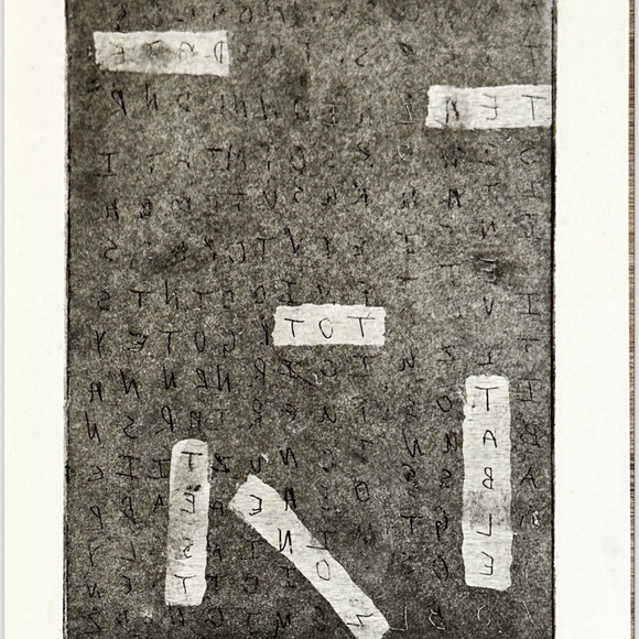 Abstract Gray Textured Art Piece - Picture 1 of 1